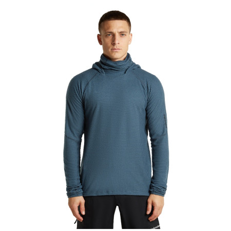 Pánská mikina Icebreaker Men Mer 400 RealFleece Grid Pulover Hood