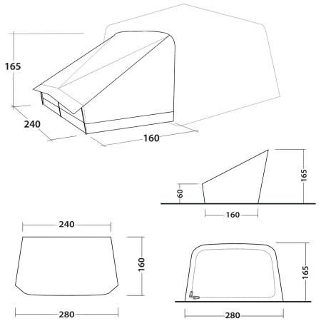 Přístavek ke stanu Outwell Fastlane 300 Annexe