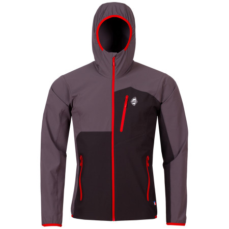 4camping.cz - Pánská softshellová bunda High Point Versa Hoody Jacket - M / černá/červená