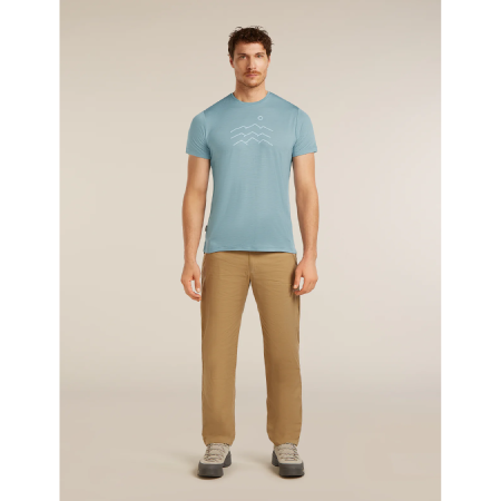 Pánské funkční triko Icebreaker Merino Blend 125 Cool-Lite™ Sphere SS Tee Across the Peaks