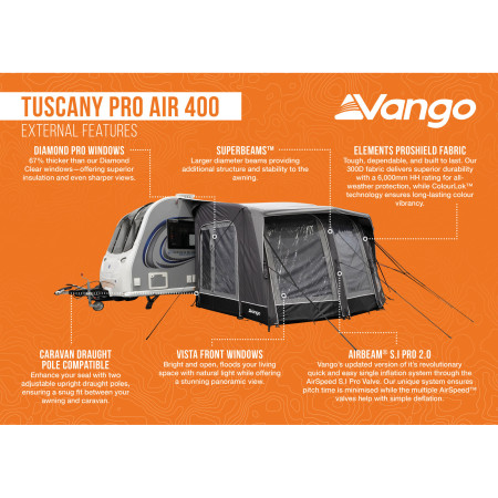 Předstan Vango Tuscany Pro Air 400