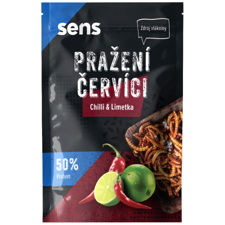Jedlí červi Sens Kořenění červíci - Chilli & Limetka 12 g