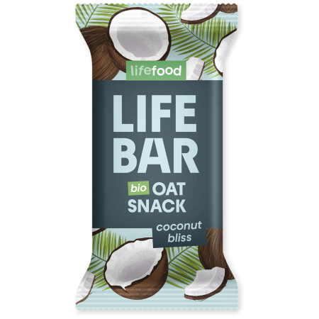 Tyčinka Lifefood Lifebar Oat Snack kokosový BIO 40 g