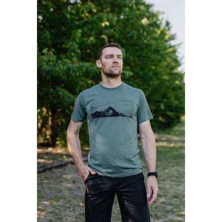 Pánské triko MOOA Merino Lyolite Highlander 150 Short