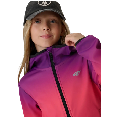 Dětská softshellová bunda 4F Softshell Jacket F603 Multicolour 3 Allover