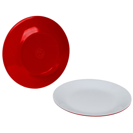 Talíř Bo-Camp Breakfast plate melamine 2-tone-red