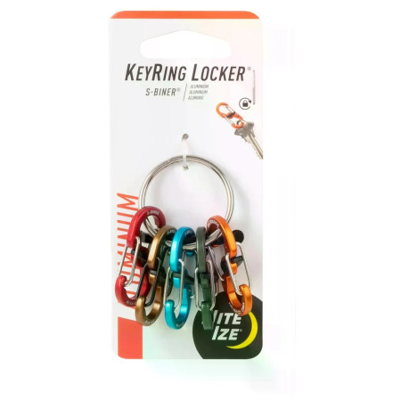 Klíčenka Nite Ize KeyRing Locker Aluminum 5 S-Biner
