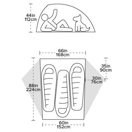 Ultralehký stan Big Agnes Crag Lake SL3