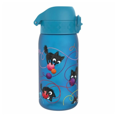 Dětská lahev Ion8 Leak Proof Blue Cats 350ml