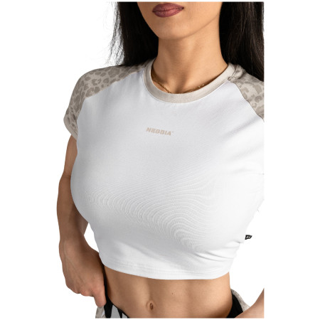 Dámské triko Nebbia Crop Top Leopard '97 Primal