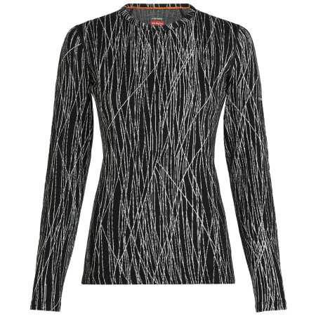 Dámské funkční triko Icebreaker Women Merino 260 Tech Vertex LS Crewe Delta Lines AOP
