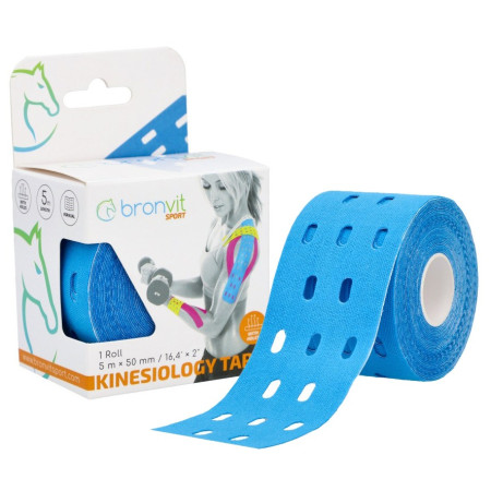 Tejpovací páska BronVit Sport Kinesio Tape děrovaný
