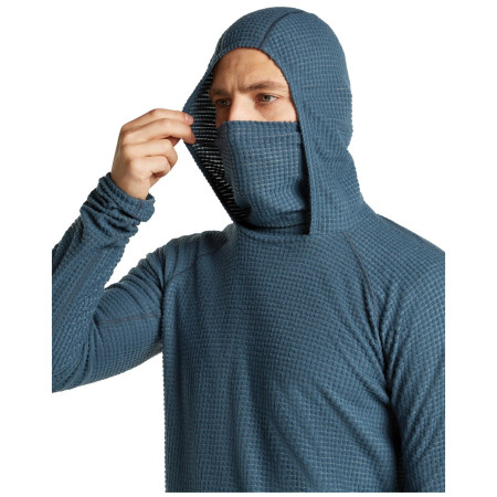 Pánská mikina Icebreaker Men Mer 400 RealFleece Grid Pulover Hood