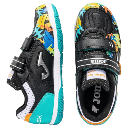 Dětské boty Joma Top Flex JR Black Indoor