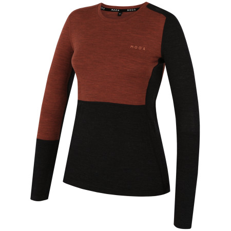 Dámské triko MOOA MerinoSilk Block 160 long