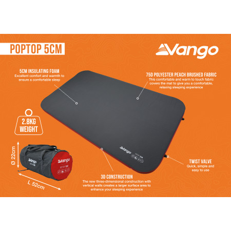 Samonafukovací matrace Vango PopTop 5cm