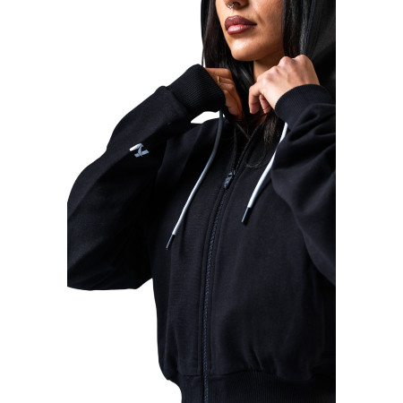 Dámská mikina Nebbia Black zip-up hoodie Power