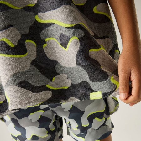 Dětské pončo Regatta Kids Towel Robe DrkStrmCamo