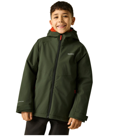 Dětská zimní bunda Regatta Hillain Warm Lined Dark Khaki