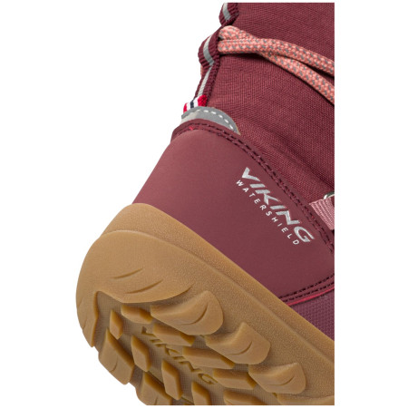 Dětské zimní boty Viking Outdoor Footwear Birch Barefoot Warm WP Pull-on Wine