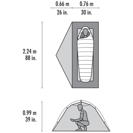 Turistický stan MSR Elixir 1 Tent