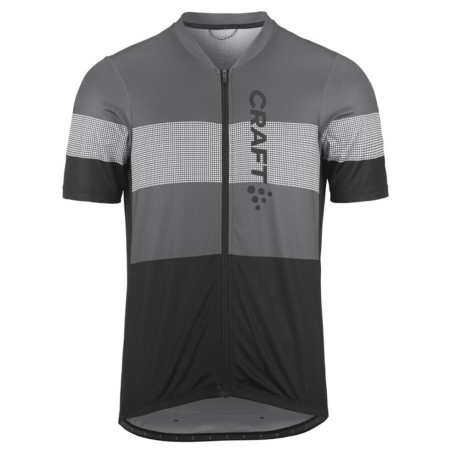 4camping.cz - Pánský cyklistický dres Craft CORE Endur Logo - L / černá/šedá
