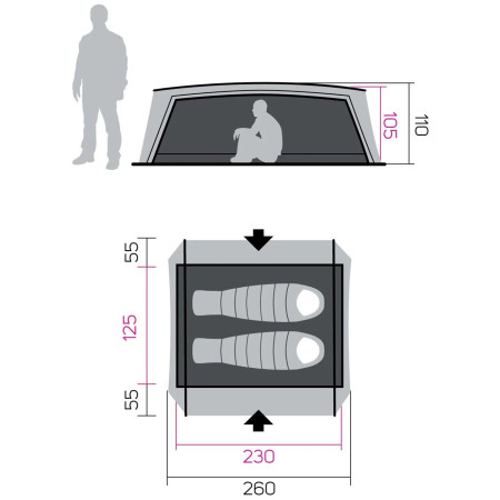 Turistický stan Hannah Haven 2