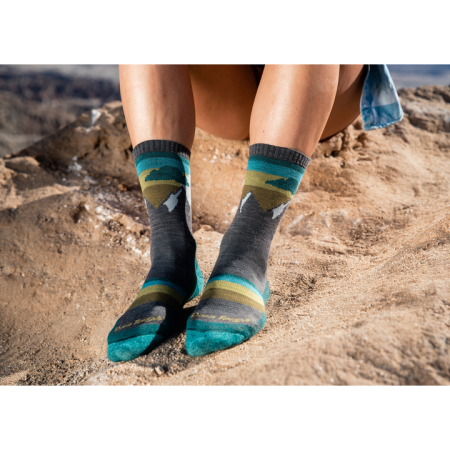 Dámské ponožky Darn Tough Sunset Ledge Micro Crew Lightweight With Cushion