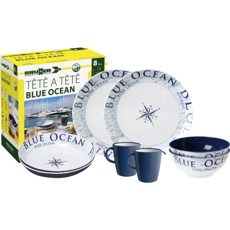 Sada nádobí Brunner Set tête-à-tête Blue Ocean 8 pcs