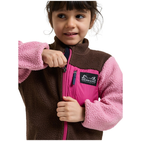 Dětská mikina Didriksons Anten Kids Fullzip 2 Oyster Pink