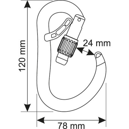 Karabina Camp Atom Belay Lock
