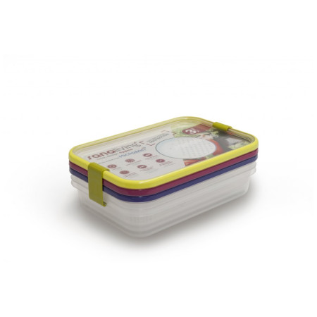 Box na potraviny Omada Sanaliving Box Set 3x 24x16,5x5cm/1L