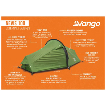 Turistický stan Vango Nevis 100
