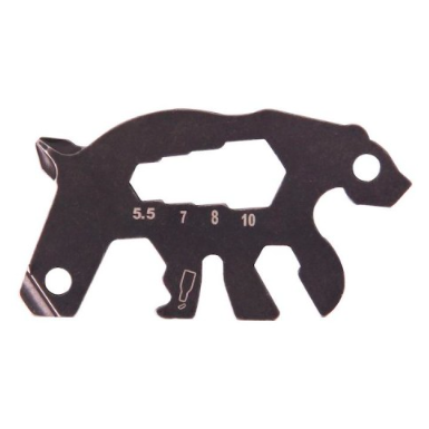 Nůž Munkees multifunkční karta medvěd