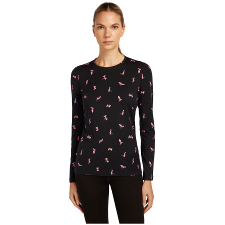 Dámské funkční triko Icebreaker Women Merino 200 Oasis LS Crewe Snow Day