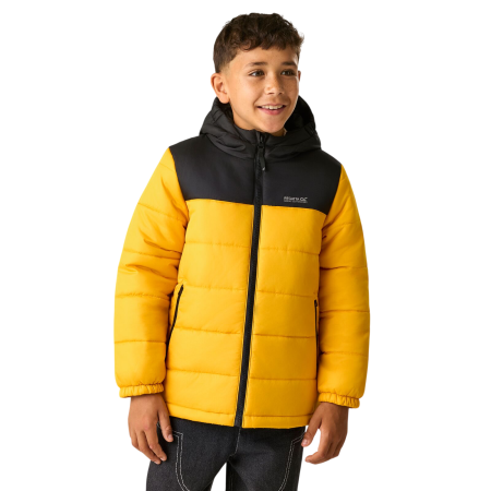 Dětská zimní bunda Regatta Lofthouse Black/Mustard