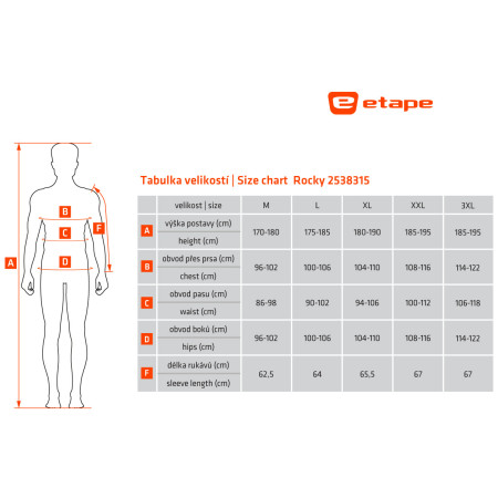 Pánské cyklistické triko Etape Rocky