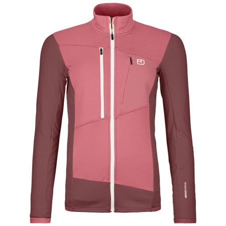 4camping.cz - Dámská funkční mikina Ortovox Fleece Grid Jacket W - L / růžová