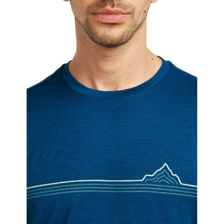 Pánské triko Icebreaker Men Merino 150 Tech Lite SS Tee Range Stripes