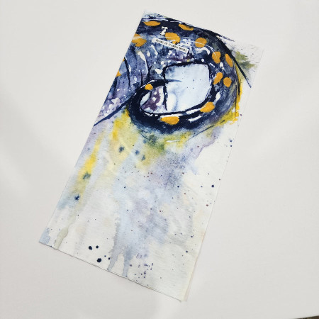 Multifunkční šátek High Tail Designs Hiking Gaiter Spotted Salamander
