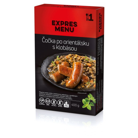 Hotové jídlo Expres menu KM Čočka po orientálsku s klobásou