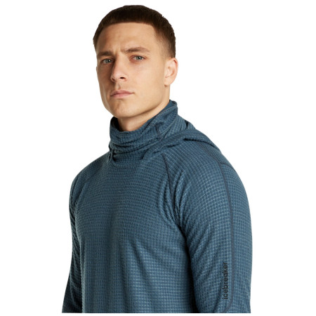 Pánská mikina Icebreaker Men Mer 400 RealFleece Grid Pulover Hood