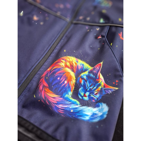 Dětská softshellová bunda WAMU Dark Purple