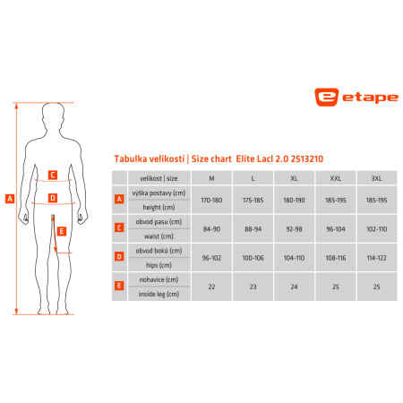 Pánské cyklistické kraťasy Etape Elite Lacl 2.0