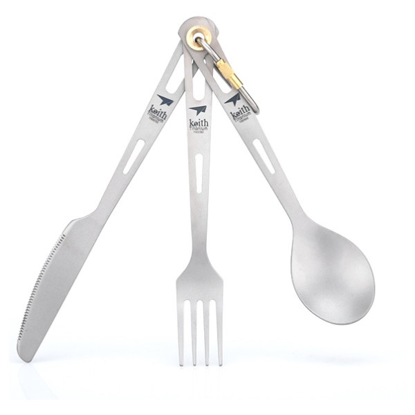 Příbor Keith Titanium 3-Piece Titanium Cutlery Set