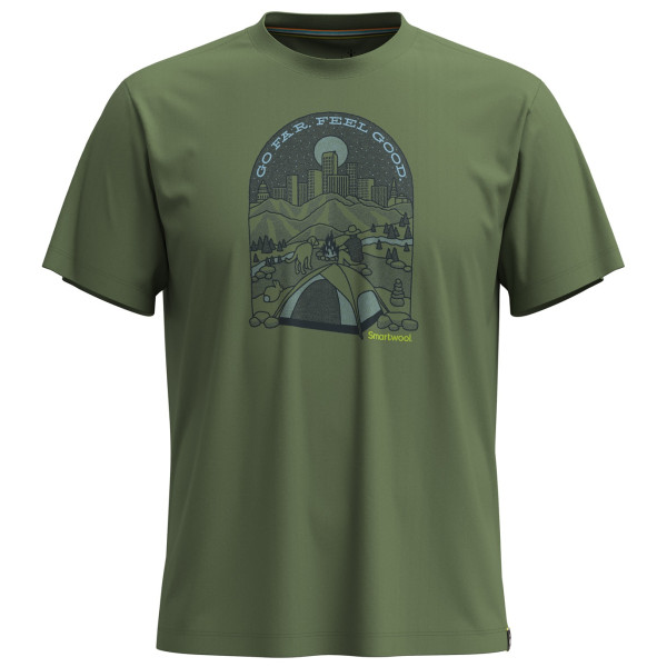 Pánské triko Smartwool Streets to Peaks Short Sleeve Graphic Tee