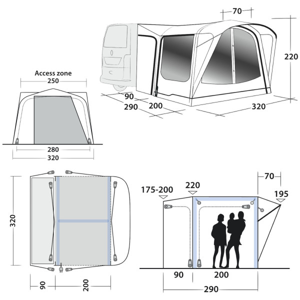 Předstan Outwell Parkville 200SA