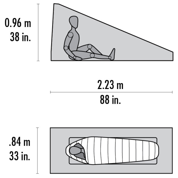 Přístřešek MSR Thru-Hiker Mesh House 1