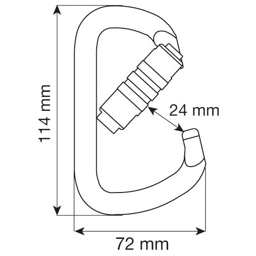 Karabina Camp Steel D Pro 2Lock