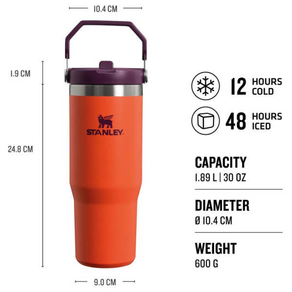 Termohrnek Stanley Tumbler se slámkou/brčkem 890 ml